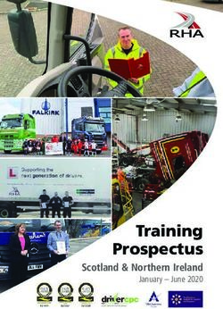 Training Prospectus Scotland & Northern Ireland January - June 2020 - Road Haulage Association