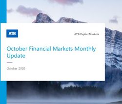 October Financial Markets Monthly Update - October 2020 - ATB Financial