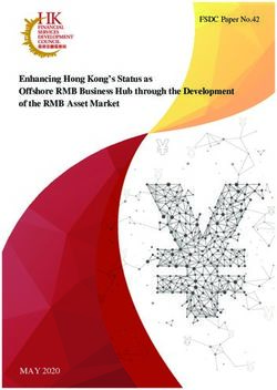 Enhancing Hong Kong's Status as Offshore RMB Business Hub through the Development of the RMB Asset Market - FSDC Paper No.42 - Eng 5-5-2020 ver6