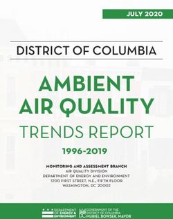 AMBIENT AIR QUALITY TRENDS REPORT 1996-2019 - DC.gov