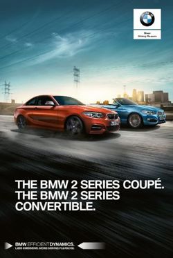 THE BMW 2 SERIES COUPÉ. THE BMW 2 SERIES CONVERTIBLE - BMW EFFICIENTDYNAMICS. LESS EMISSIONS. MORE DRIVING PLEASURE.