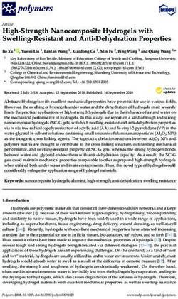High-Strength Nanocomposite Hydrogels with Swelling-Resistant and Anti-Dehydration Properties - MDPI
