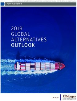 GLOBAL ALTERNATIVES OUTLOOK 2019 - HedgeNordic