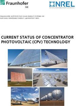 CURRENT STATUS OF CONCENTRATOR PHOTOVOLTAIC (CPV) TECHNOLOGY