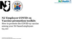 NJ Employer COVID-19 Vaccine promotion toolkit: How to promote the COVID-19 vaccine among your NJ-based employees - NJ ...