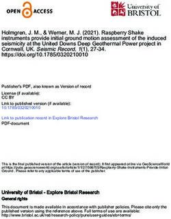 Holmgren, J. M., & Werner, M. J. (2021). Raspberry Shake instruments provide initial ground motion assessment of the induced seismicity at the ...