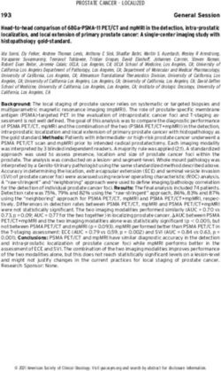 PROSTATE CANCER - LOCALIZED