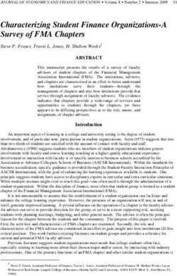 Characterizing Student Finance Organizations-A Survey of FMA Chapters