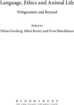 Language, Ethics and Animal Life - Wittgenstein and Beyond - FAGI Leipzig