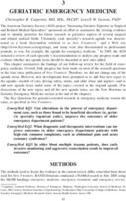 GERIATRIC EMERGENCY MEDICINE