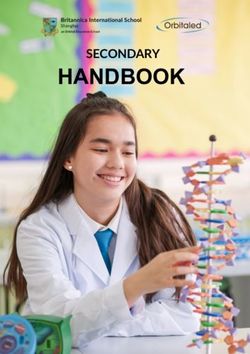 HANDBOOK SECONDARY - Britannica International School, Shanghai