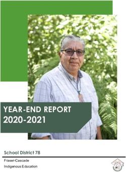 YEAR-END REPORT 2020-2021 - School District 78 - Fraser Cascade School District 78