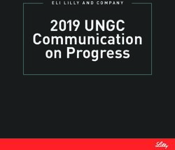 2019 UNGC on Progress - Communication ELI LILLY AND COMPANY
