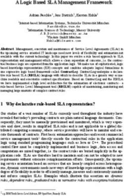 A Logic Based SLA Management Framework