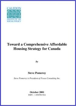 Toward a Comprehensive Affordable Housing Strategy for Canada - Steve Pomeroy by