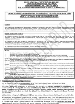 INDIAN ARMY RALLY NOTIFICATION : 2020-2021 ARMY RECRUITING OFFICE, KOLHAPUR, ARMY RECRUITMENT RALLY AT KOLHAPUR FOR SEPOY PHARMA FROM 05 MARCH ...