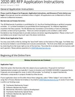 2020 JRS RFP Application Instructions - General Application Instructions - JRS Biodiversity ...