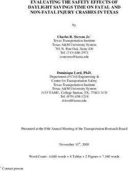 EVALUATING THE SAFETY EFFECTS OF DAYLIGHT SAVINGS TIME ON FATAL AND NON-FATAL INJURY CRASHES IN TEXAS