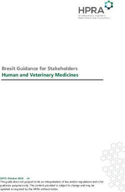Brexit Guidance for Stakeholders Human and Veterinary Medicines - HPRA