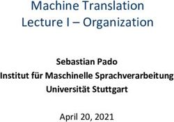 Machine Translation Lecture I - Organization - Sebastian Pado Institut für Maschinelle Sprachverarbeitung Universität Stuttgart - NLPado