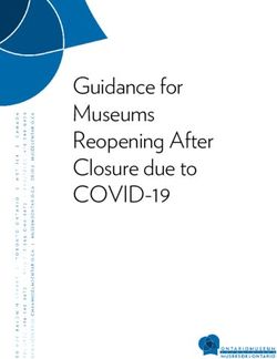 Guidance for Museums Reopening After Closure due to - COVID-19