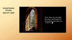 Second Sunday of Easter April 11th, 2021 - Grace Church ...