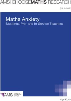 Maths Anxiety Students, Pre- and In-Service Teachers - Australian Mathematical Sciences Institute