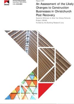 An Assessment of the Likely Changes to Construction Businesses in Christchurch Post Recovery - Branz