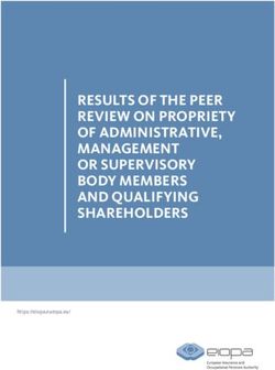 RESULTS OF THE PEER REVIEW ON PROPRIETY OF ADMINISTRATIVE, MANAGEMENT OR SUPERVISORY BODY MEMBERS AND QUALIFYING SHAREHOLDERS ...