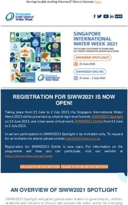 REGISTRATION FOR SIWW2021 IS NOW OPEN!