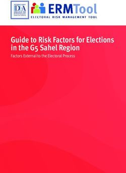 Guide to Risk Factors for Elections in the G5 Sahel Region - Factors External to the Electoral Process