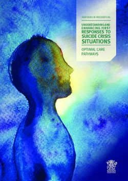 SITUATIONS RESPONSES TO SUICIDE CRISIS - PARTNERS IN PREVENTION: Queensland Centre For Mental Health Research