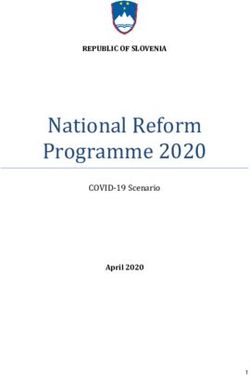 National Reform Programme 2020 - REPUBLIC OF SLOVENIA - COVID-19 Scenario - European Commission