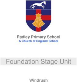 Foundation Stage Unit - Radley Primary School Windrush A Church of England School