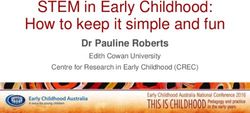 STEM in Early Childhood: How to keep it simple and fun - Dr Pauline Roberts Edith Cowan University - ECA ...