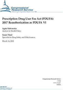 Prescription Drug User Fee Act (PDUFA): 2017 Reauthorization as PDUFA VI - Agata Dabrowska Analyst in Health Policy Susan Thaul Specialist in Drug ...