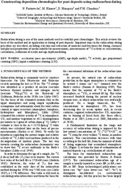 Constructing deposition chronologies for peat deposits using radiocarbon dating