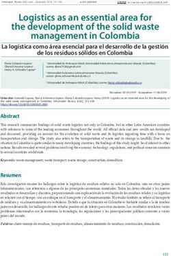 Logistics as an essential area for the development of the solid waste management in Colombia - Dialnet