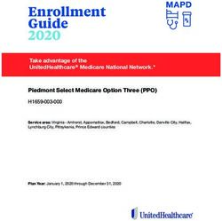 Enrollment Guide 2020 - Take advantage of the UnitedHealthcare Medicare National Network.* - Piedmont Community Health Plan
