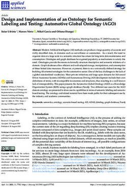 Design and Implementation of an Ontology for Semantic Labeling and Testing: Automotive Global Ontology (AGO) - MDPI