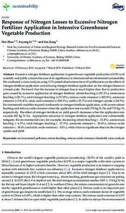 Response of Nitrogen Losses to Excessive Nitrogen Fertilizer Application in Intensive Greenhouse Vegetable Production - MDPI