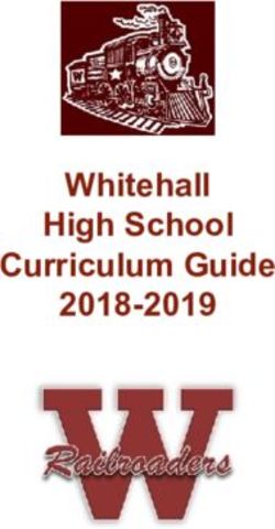 Whitehall High School Curriculum Guide 2018-2019