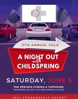 A NIGHT OUT CHILDSPRING - SATURDAY, JUNE 5 - 13TH ANNUAL GALA - Childspring International