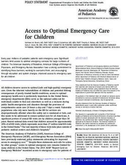 Access to Optimal Emergency Care for Children - American ...