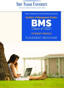 BMS Class of 2021 STUDENT PROFILE - Shiv ...