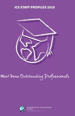 ICS STAFF PROFILES 2019 - ICS Staff Profiles 2018/2019 - Nord Anglia Education