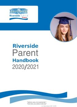 Parent 2020/2021 Handbook - "Pojď sem, synu, uč se moudrým býti." "Come here, son, and learn to be wise." - Riverside School, Prague