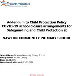 NAWTON COMMUNITY PRIMARY SCHOOL - Addendum to Child Protection Policy COVID-19 school closure arrangements for Safeguarding and Child Protection at