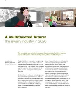 A MULTIFACETED FUTURE: THE JEWELRY INDUSTRY IN 2020 - MCKINSEY