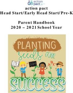 Action pact Head Start/Early Head Start/Pre-K Parent Handbook 2020 - 2021 School Year